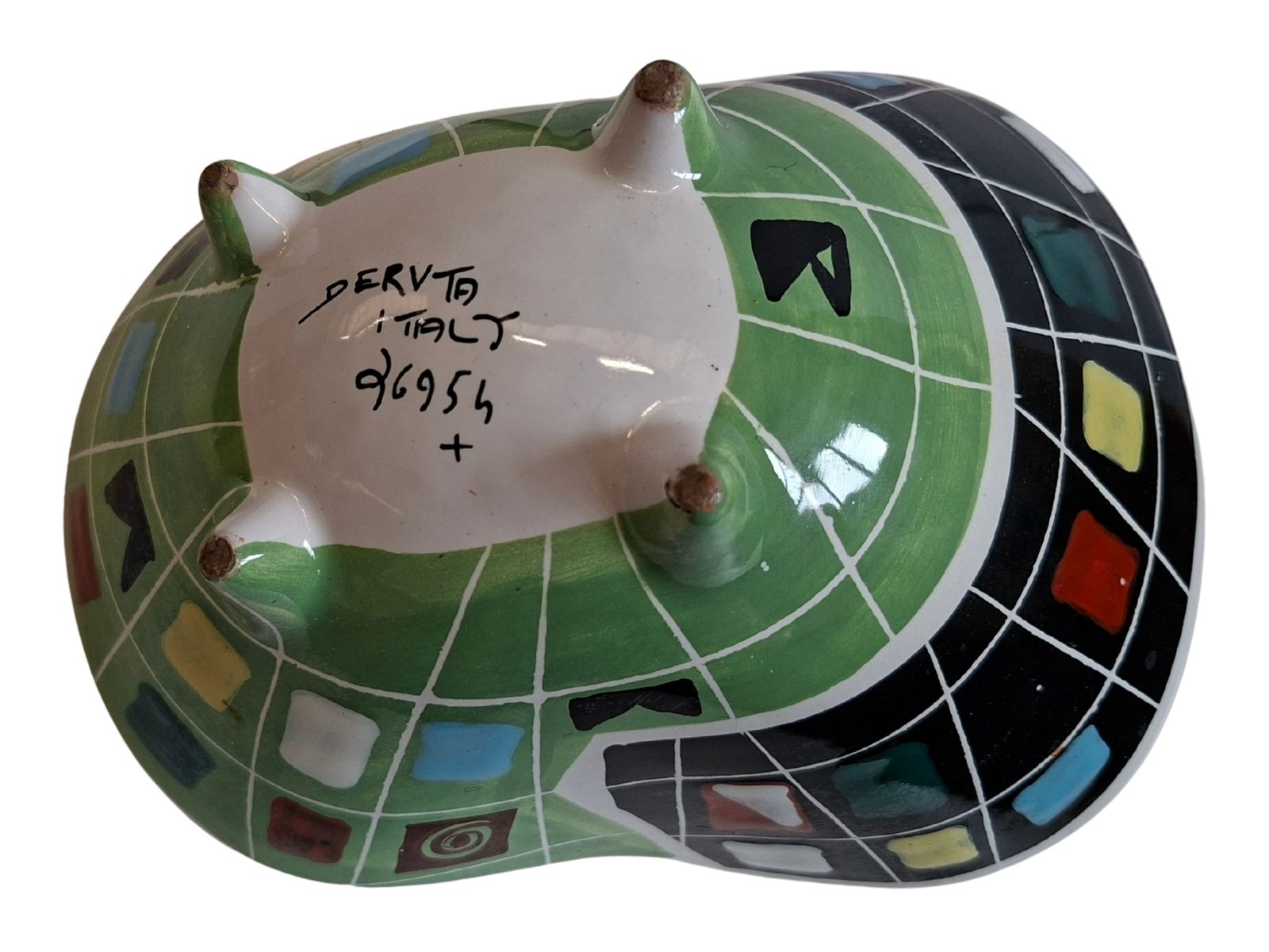 Ciotola Deruta Italy Anni '50 – Mid Century Modern – Ceramica D'autore Geometrica photo Home Decor