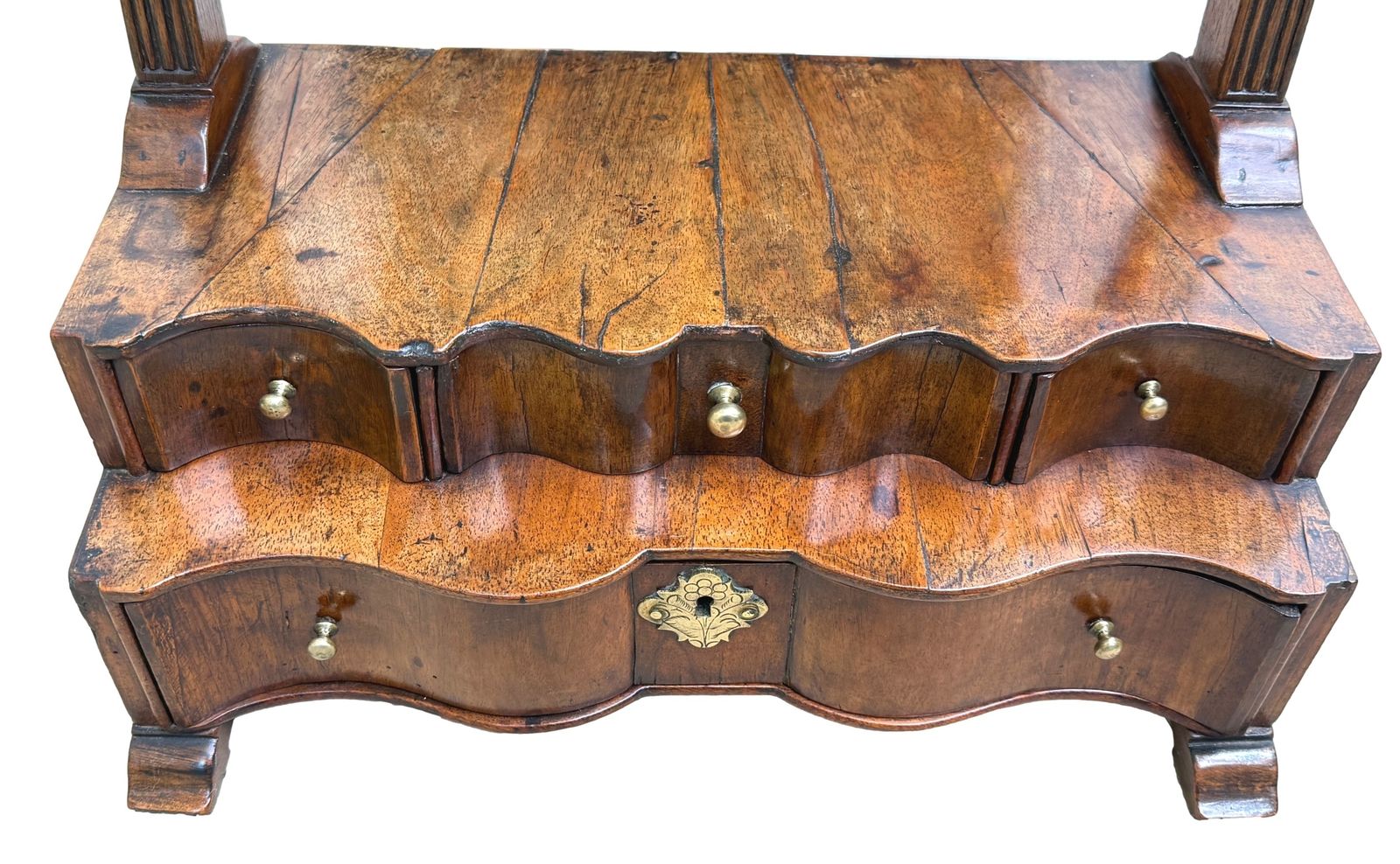 Queen Anne Walnut Dressing Mirror Early 18th Century (England, Circa 1710) photo vinterior