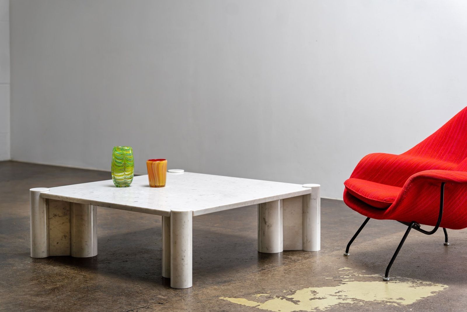 Furniture Jumbo Coffee Table In Marble By Gae Aulenti For Knoll Inc. / Knoll International, Italy, 1960s photo
