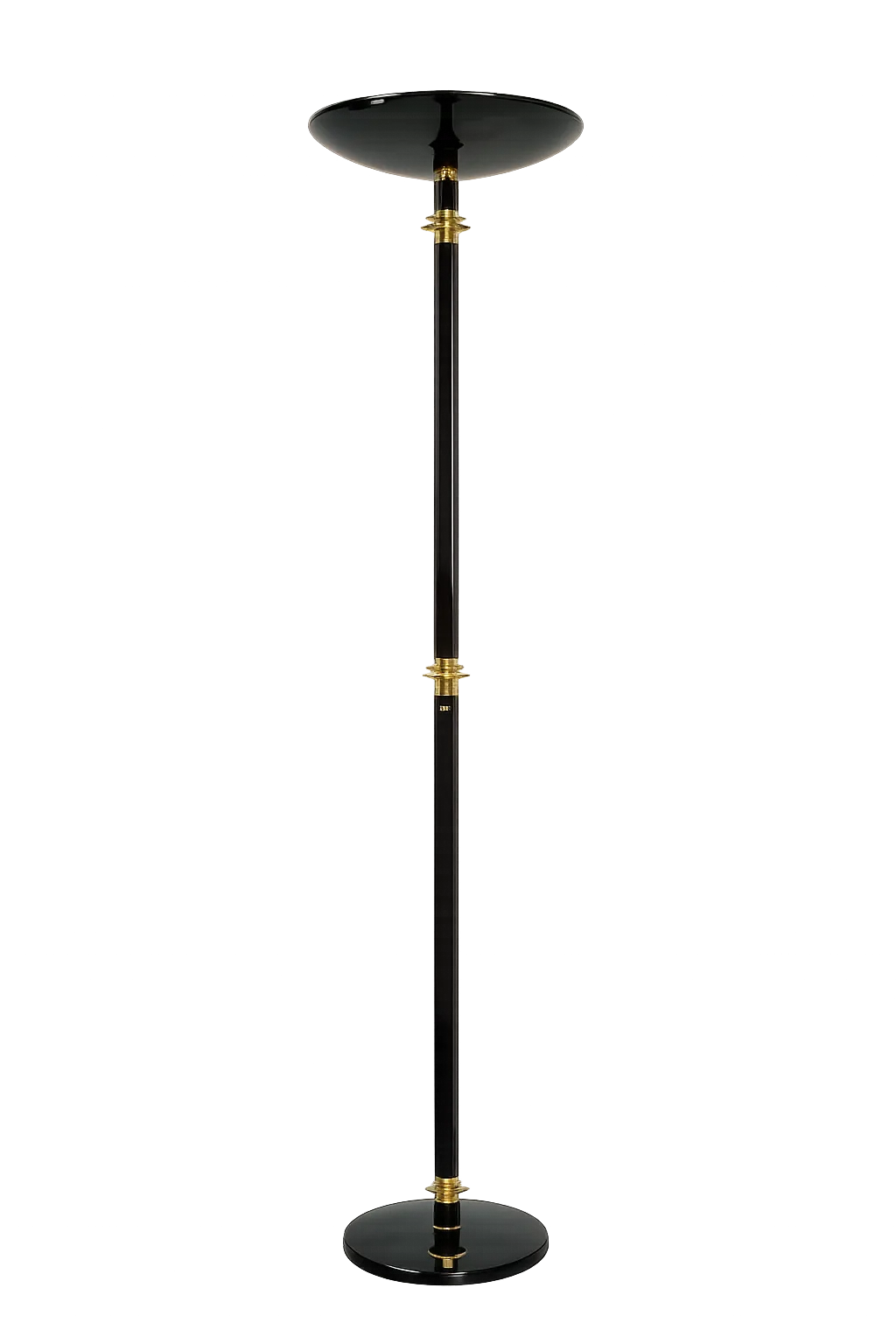 Modern Floor Lamp, 1980s, Brass And Metal – Vintage