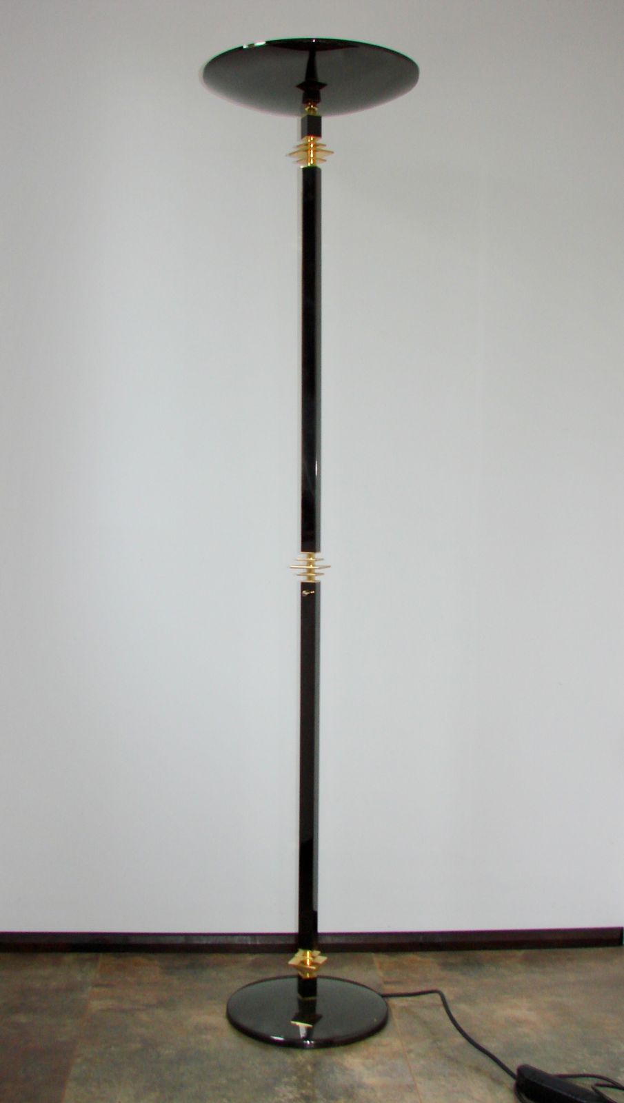 Modern Floor Lamp, 1980s, Brass And Metal – Vintage photo for sale