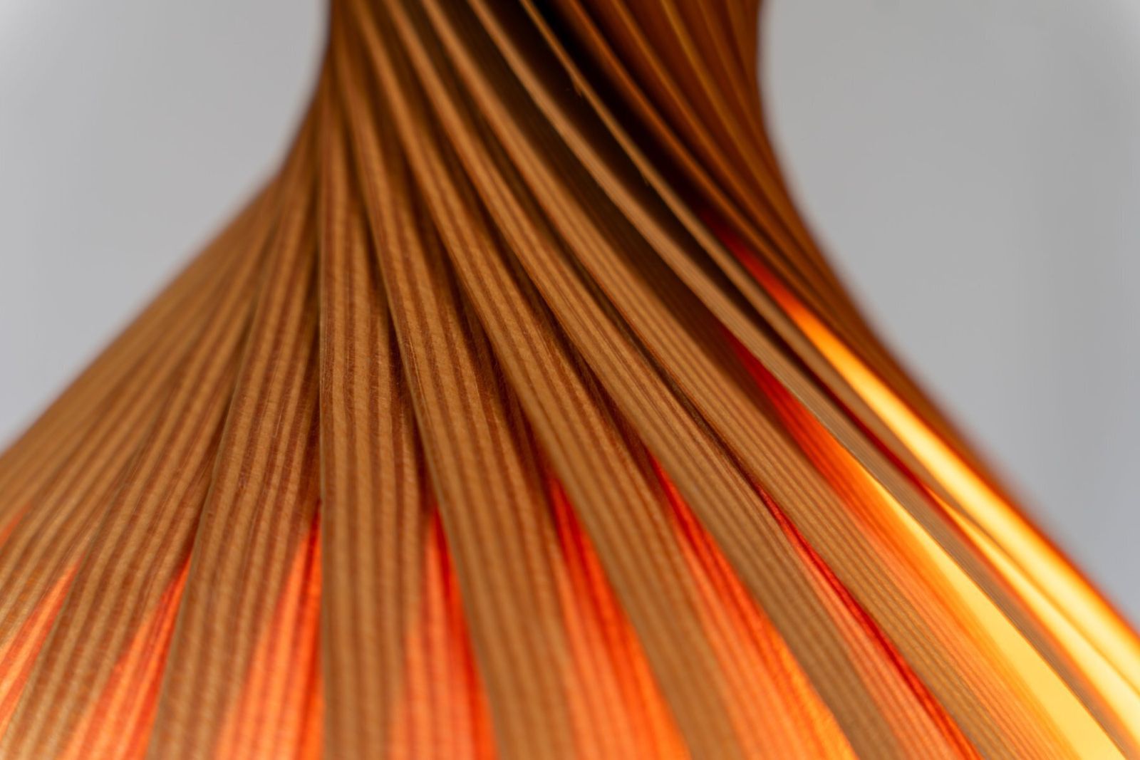 photo for sale Pine Pendant Lamps By Hans Agne Jakobsson Ellysett Sweden, 1960s, Set Of 2