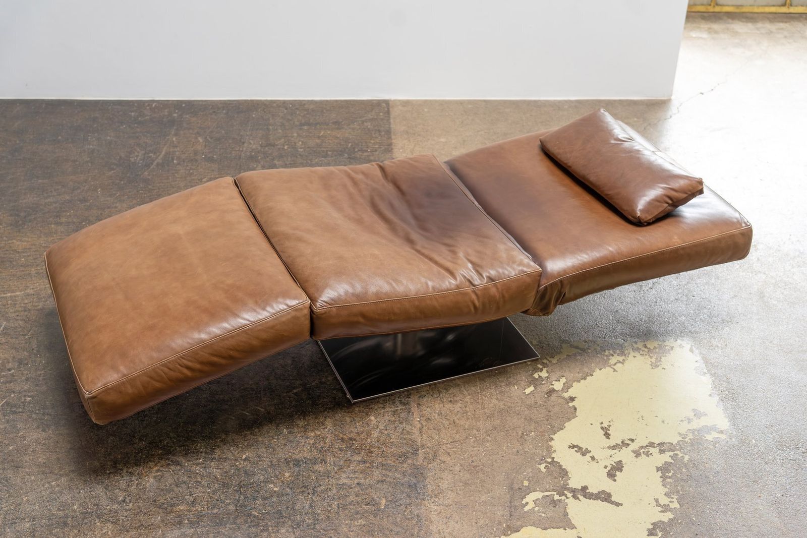 Zeta Chaise Lounge In Leather From Natuzzi, 2000s photo 1781.0
