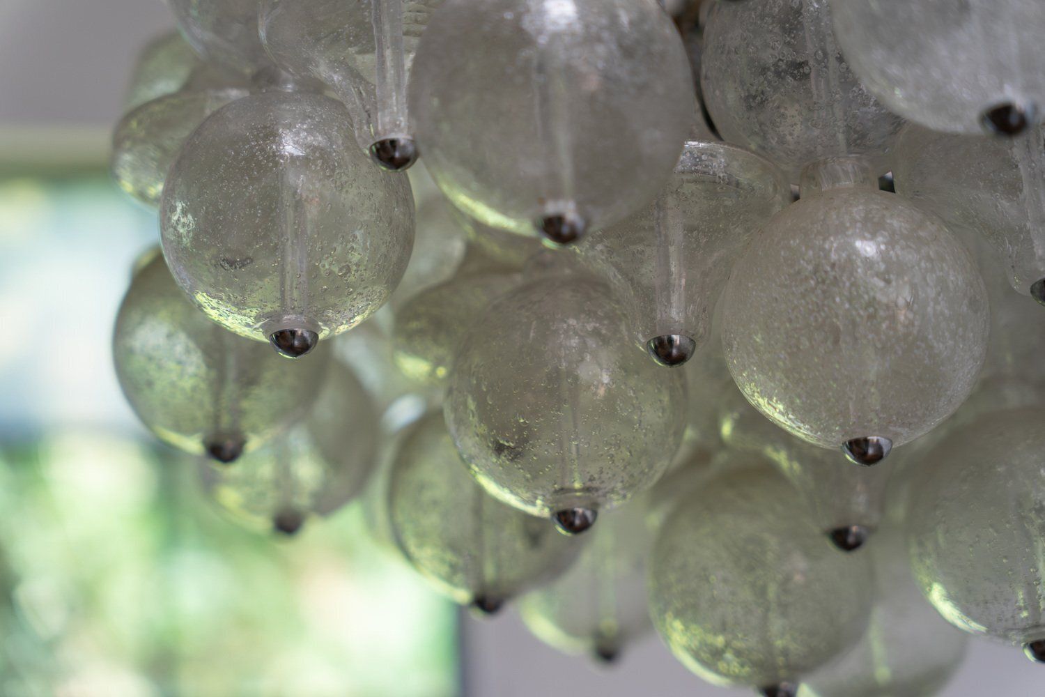 Hollywood Regency Murano Glass Tulip Chandelier, 1960s photo Lighting