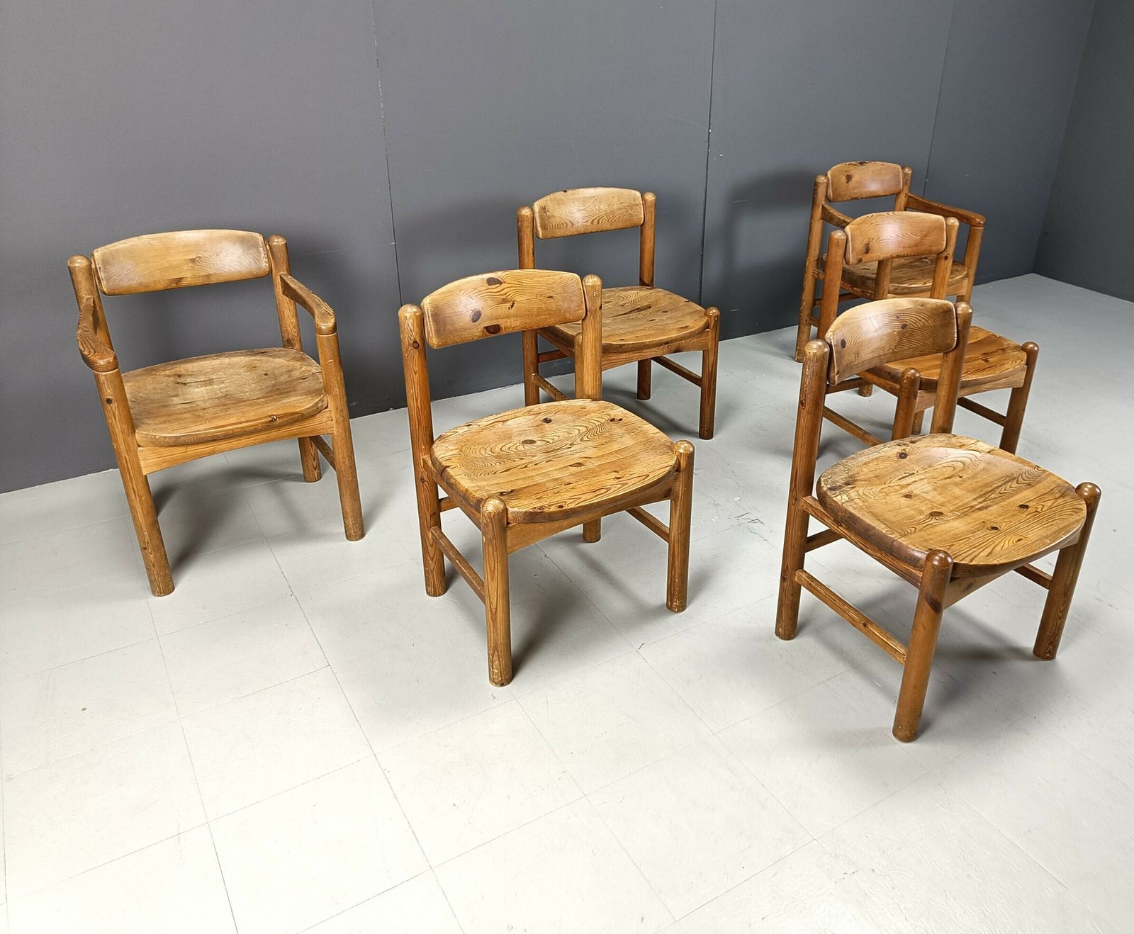 Rainer Daumiller Pine Wood Dining Chairs For Hirtshals Savvaerk   Set Of 6   1970s photo buy