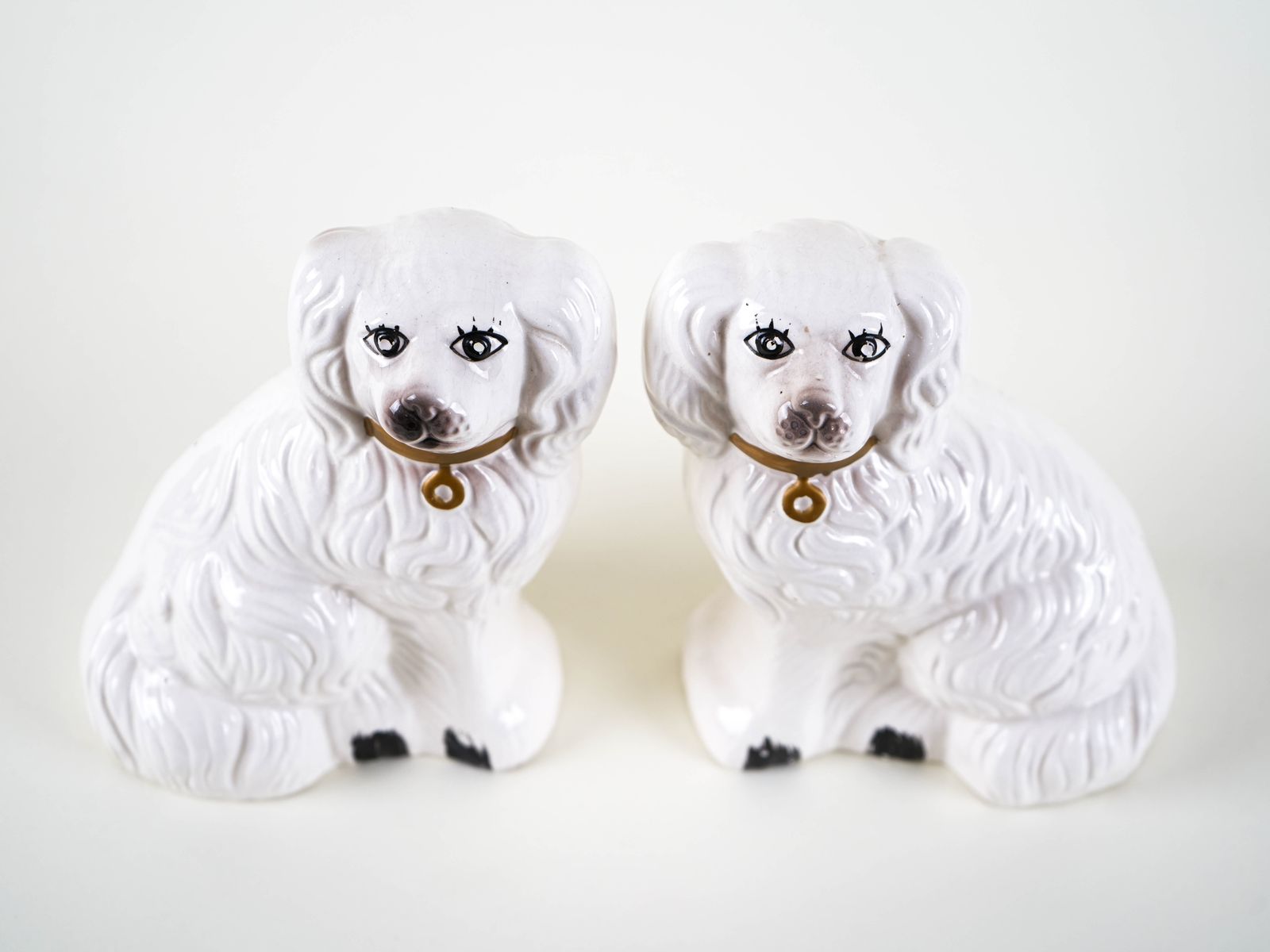 Ceramic Dog Figurines, English Style, 1970s, Made In England photo 409.0
