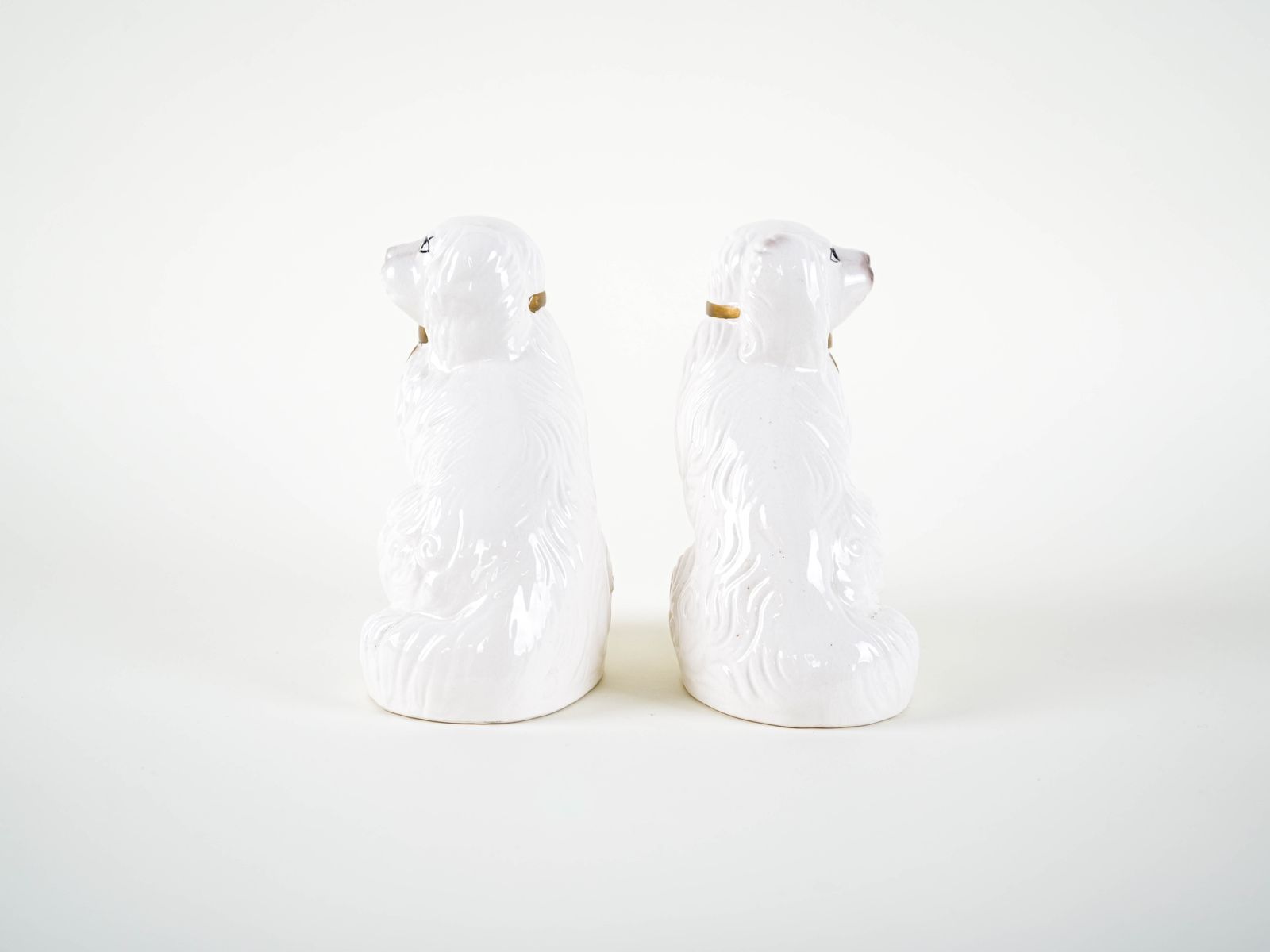 photo furniture Ceramic Dog Figurines, English Style, 1970s, Made In England