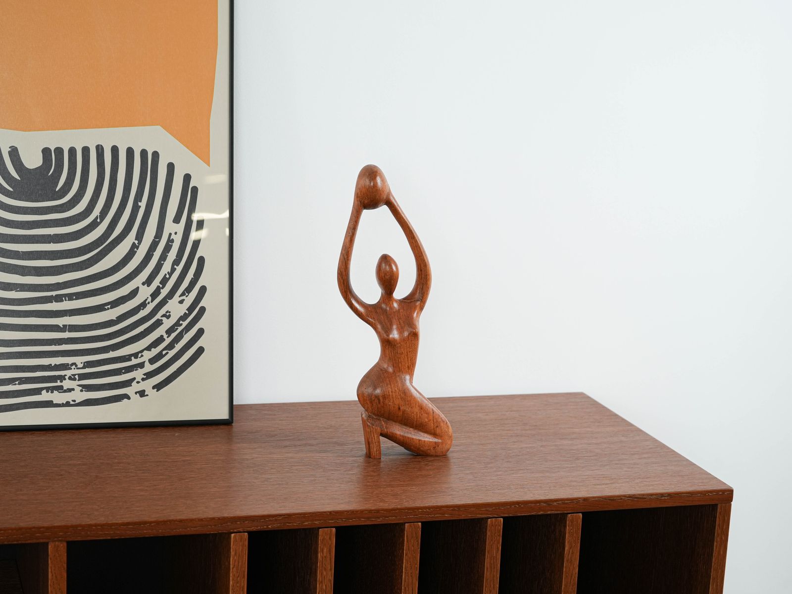 Teak Sculpture Woman, Danish Design, 1970s, Made In Denmark photo furniture