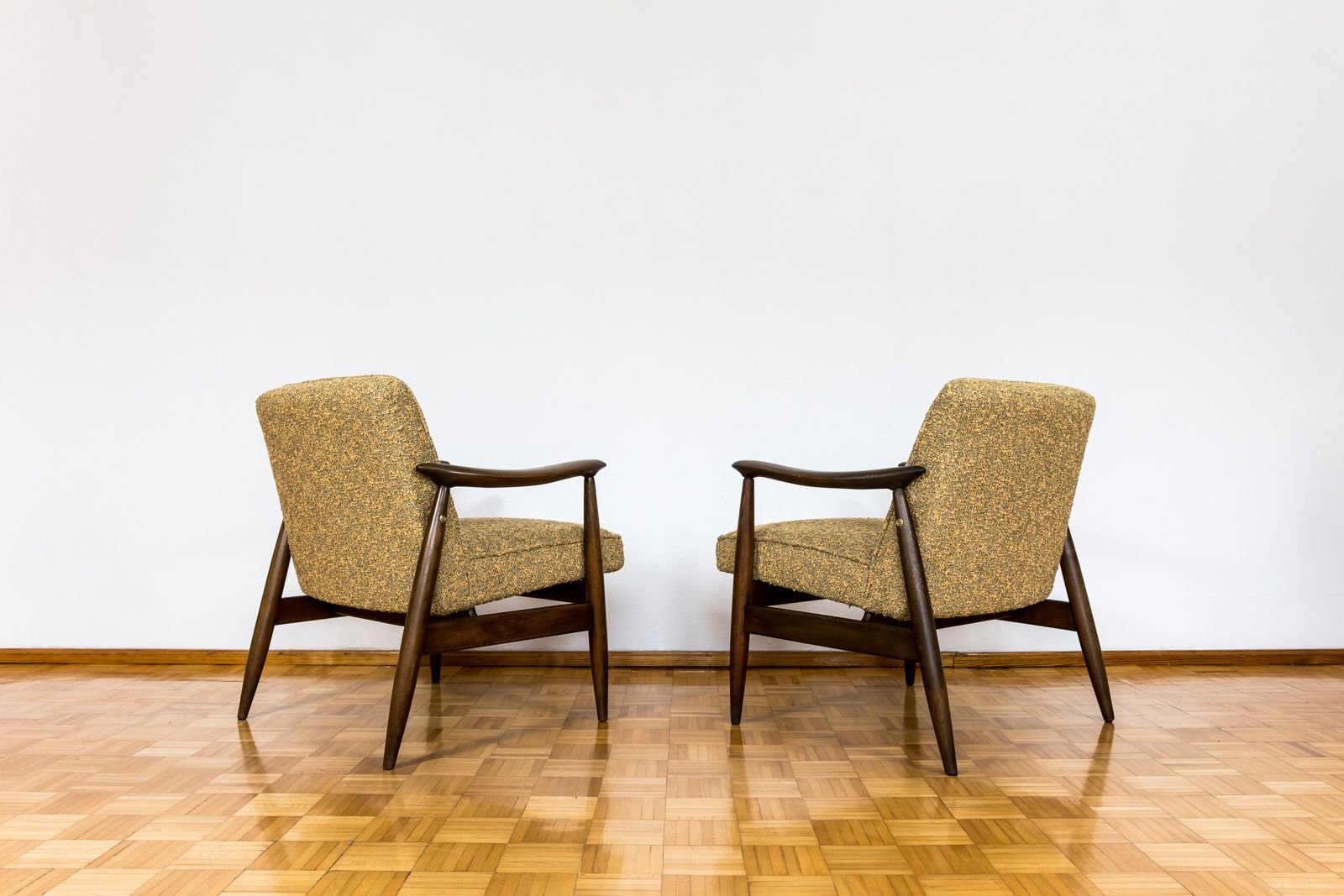 Mid Century Fauteuils, Gfm 87 Van Juliusz Kędziorek In Kvadrat, Polen, Jaren 1960, Set Van 2 photo vinterior