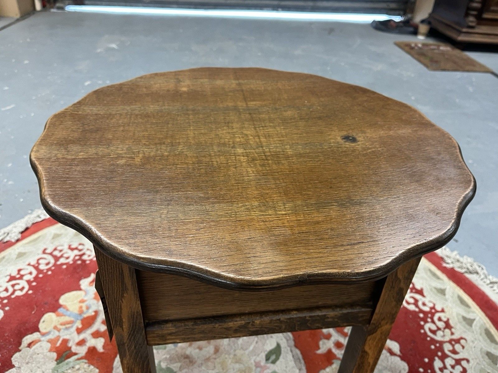 Vintage Oak Lift Top Table photo for sale