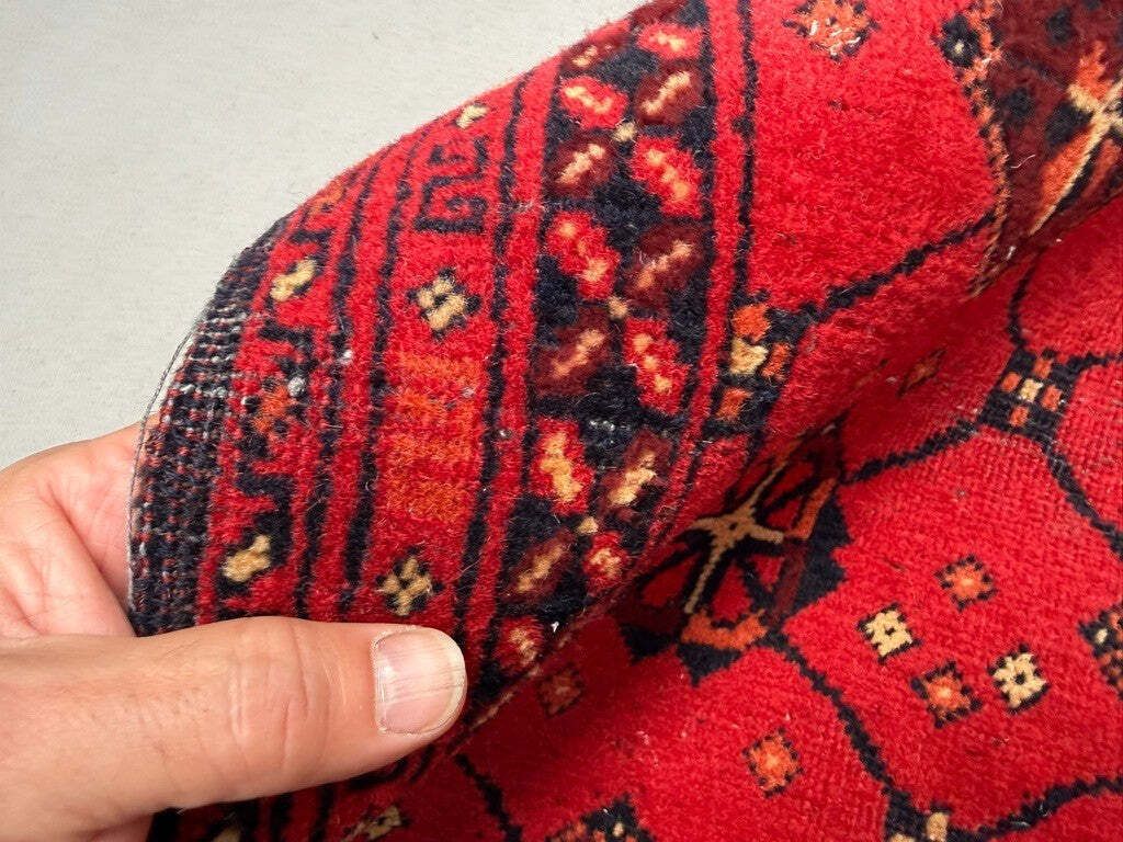 photo for sale Afghan Runner Narrow 150x54 Cm, Vintage Turkoman Ersari Rug