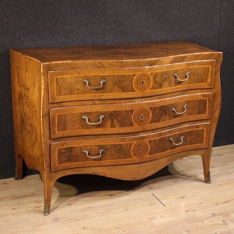 Commode napolitaine Louis XV d'époque XVIIIe siècle