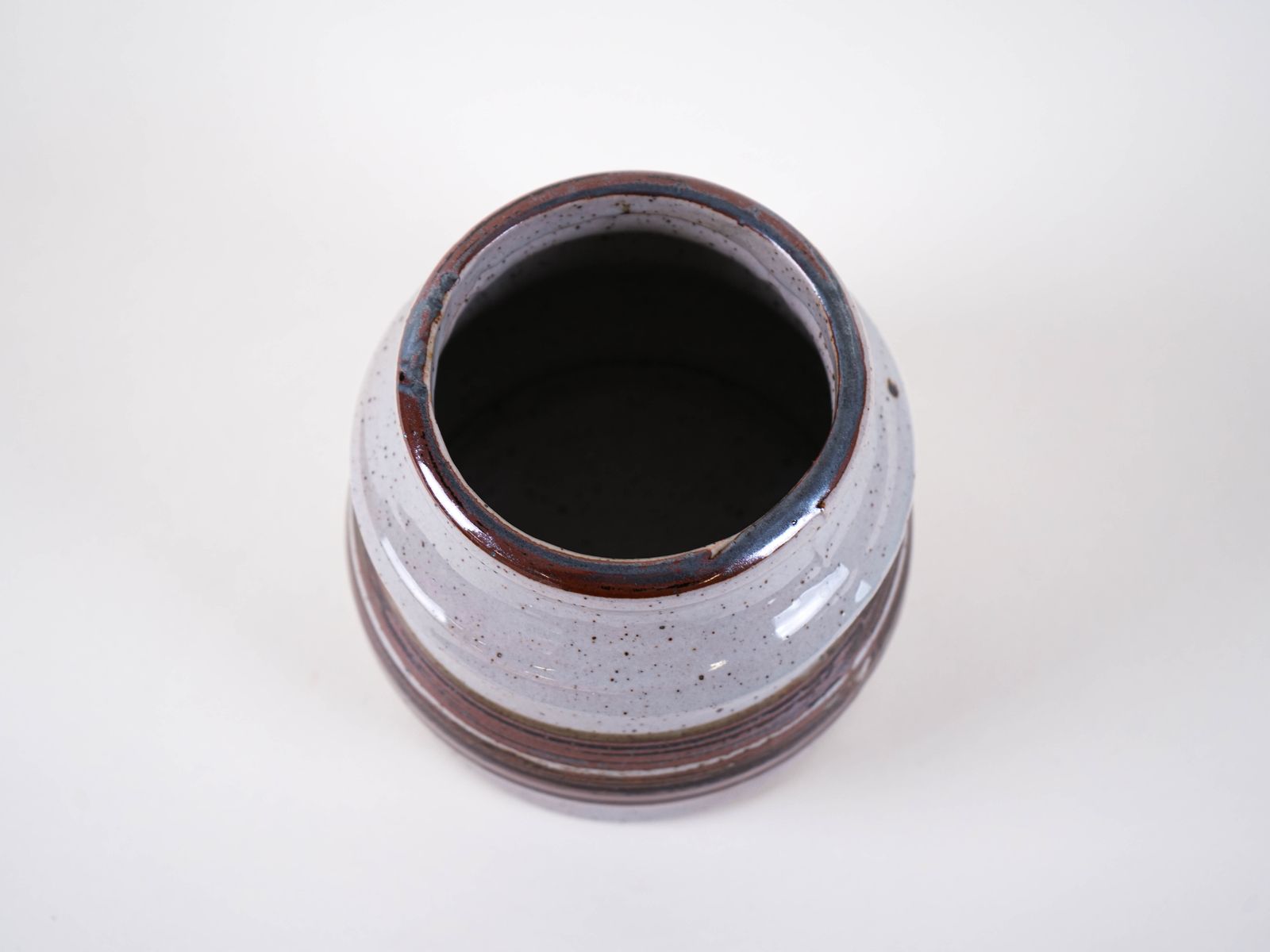 Grijze Keramische Vaas, Deens Design, Jaren 1960, Made In Denmark photo vinterior