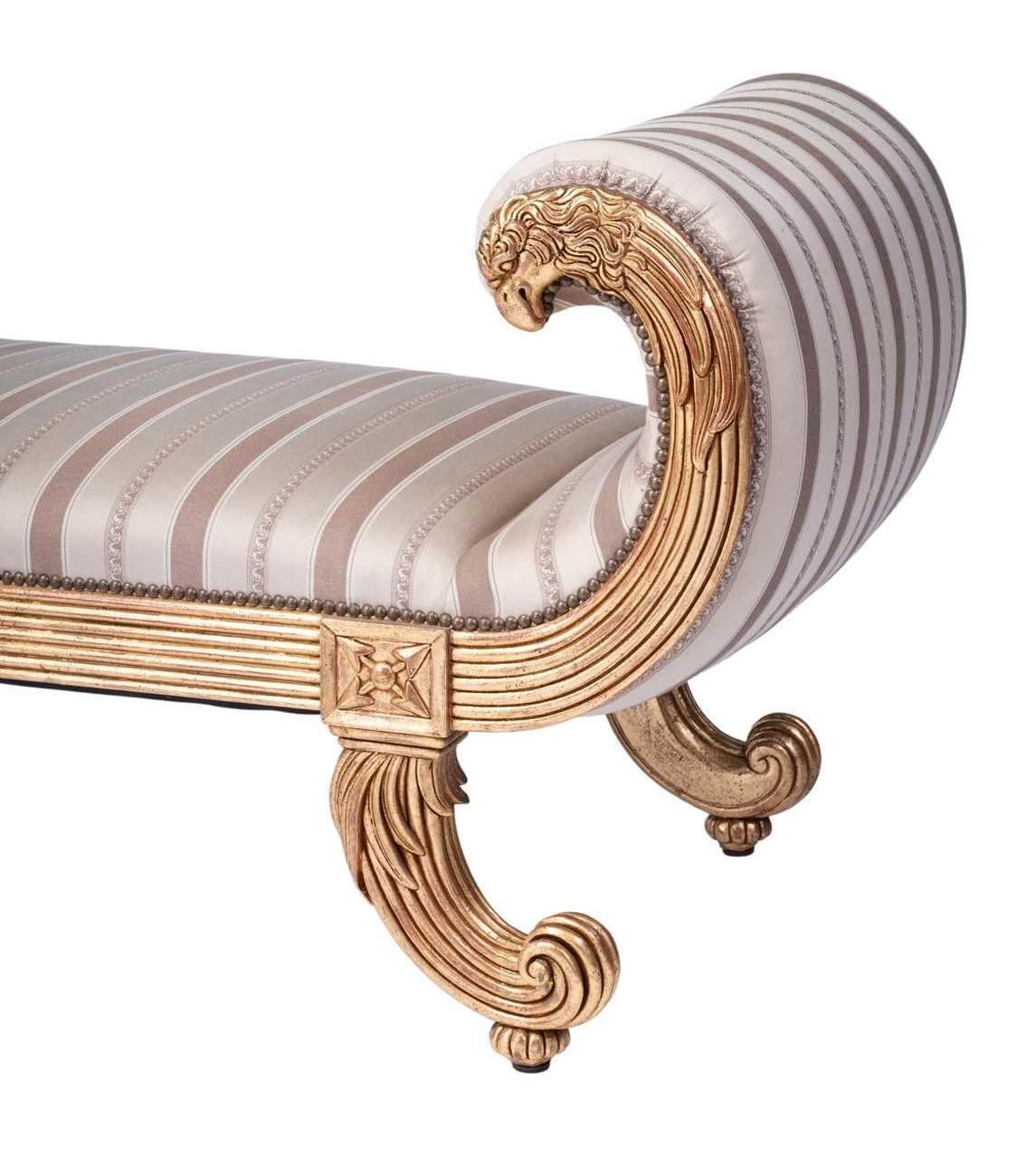 photo for sale Fine Empire Style Giltwood Window Seat Banquette By Charles Emile Moinat