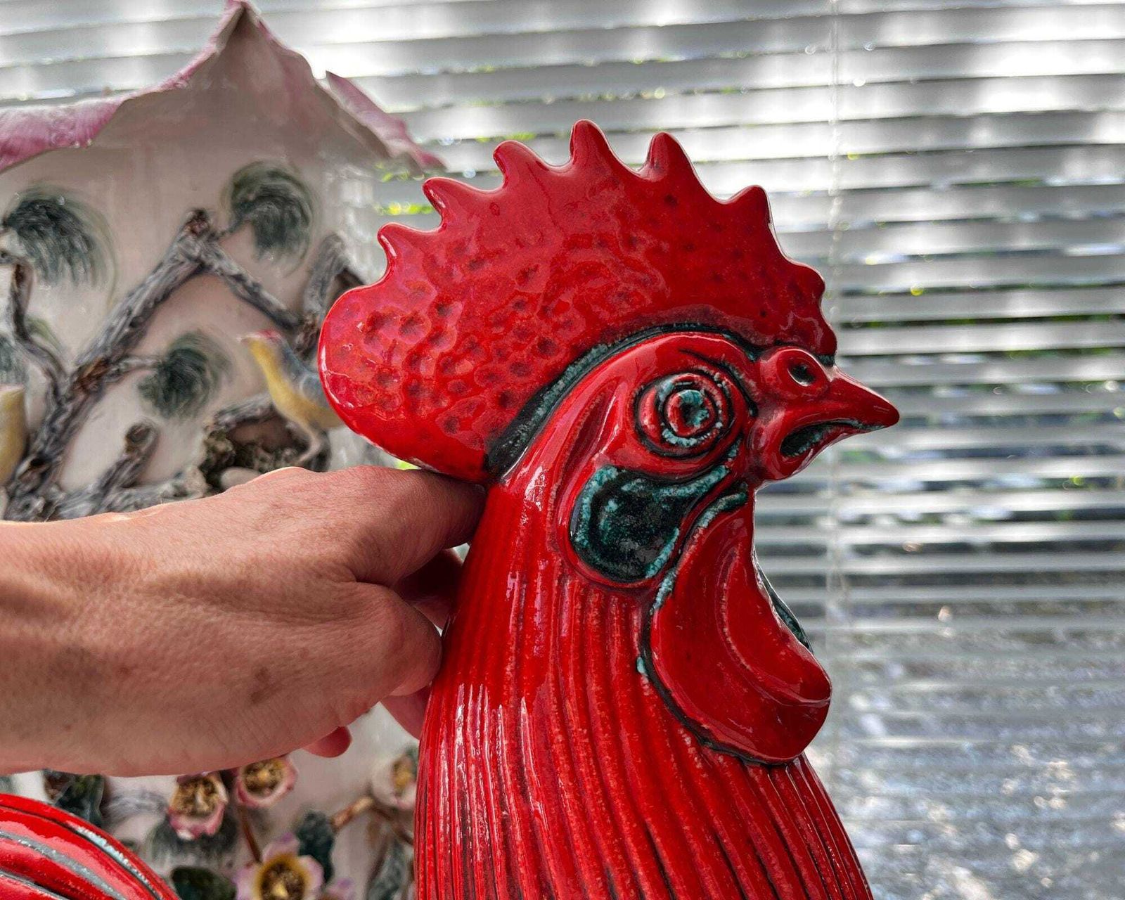 Décoration campagne | Coq italien | Figurine rouge photo furniture