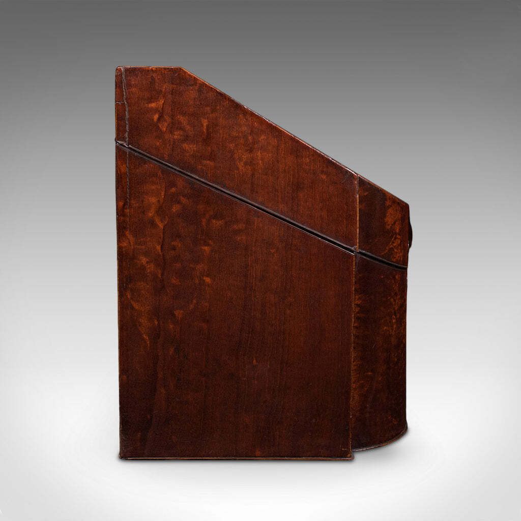 Antique Knife Box, English, Kitchen Organiser, 46 Item Cutlery Storage, Georgian photo Home Decor