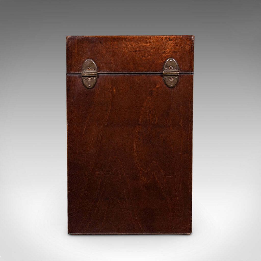 Antique Knife Box, English, Kitchen Organiser, 46 Item Cutlery Storage, Georgian photo vinterior