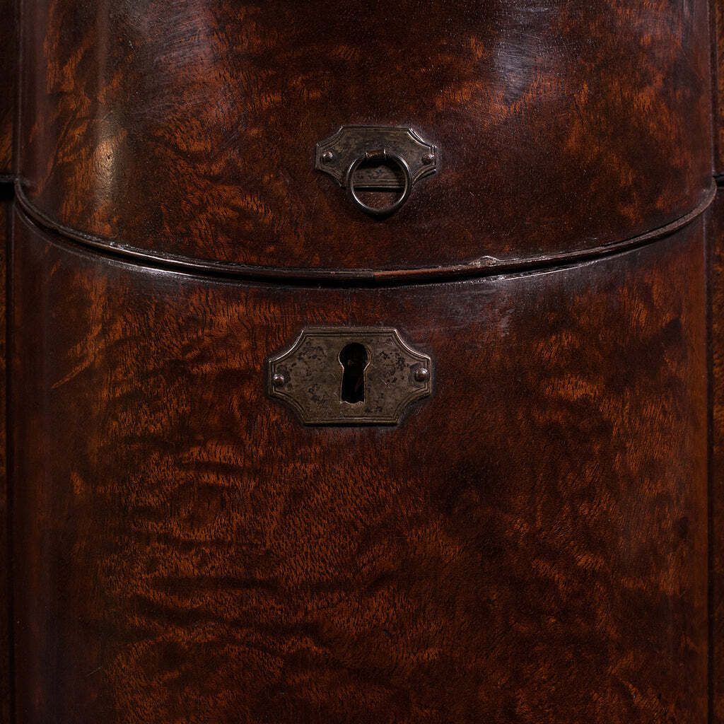 Home Decor Antique Knife Box, English, Kitchen Organiser, 46 Item Cutlery Storage, Georgian photo