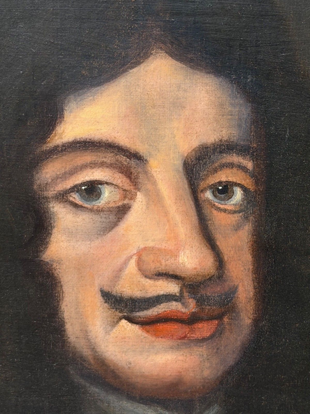 photo furniture 19th Century Oil Portrait Painting Of King Charles II Wearing The Royal Garter After Sir Peter Lily Gilt Framed