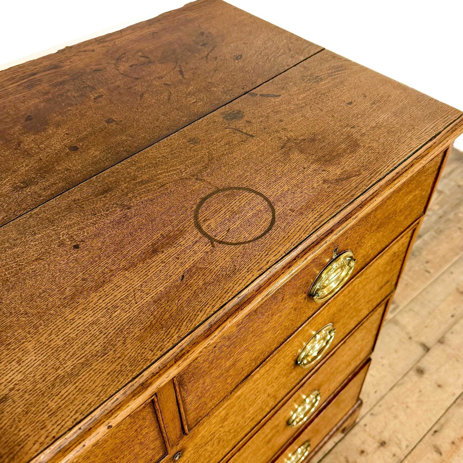Antique Georgian Oak Chest Of Drawers | Antique Storage | Bedroom Drawers | Antique Chest Of Drawer (M 6830) photo for sale