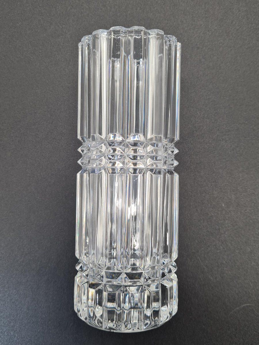 Montparnasse Crystal Vases From Cristal Darques Durand, France, 1970s 1980s, Set Of 2 photo vintage