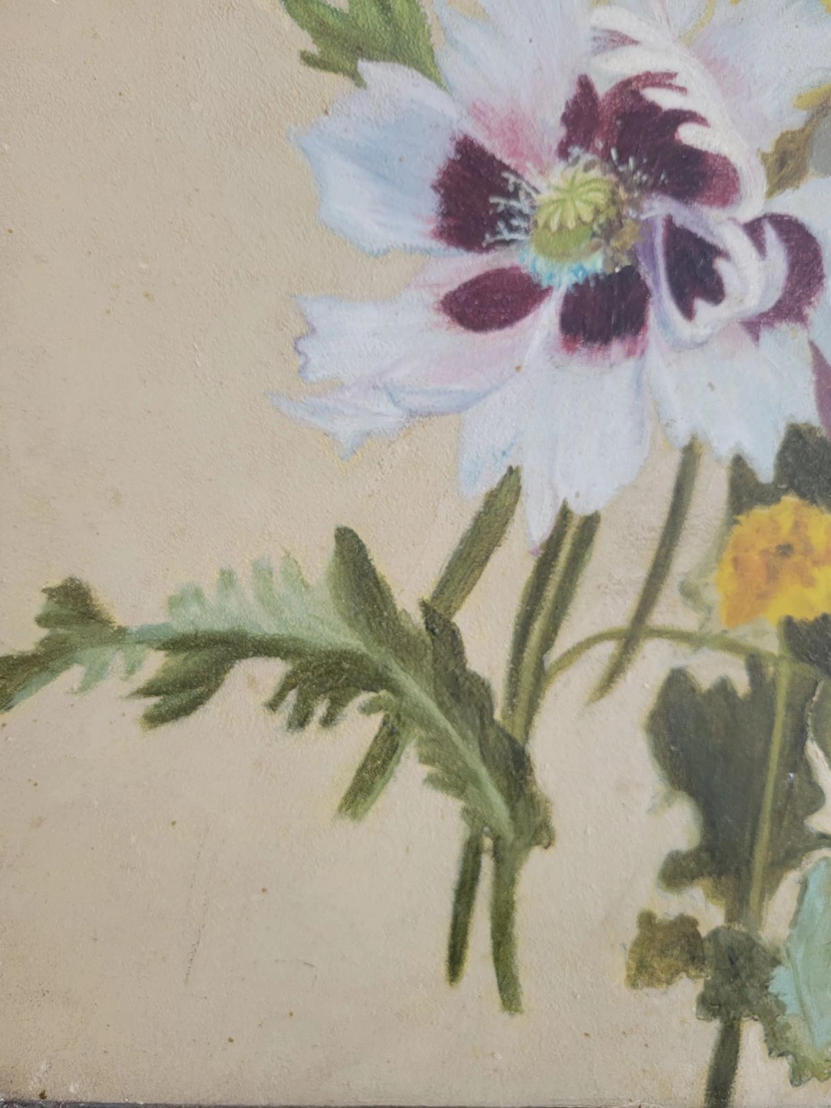 Wild Anemones  Original French Floral Oil Painting photo buy