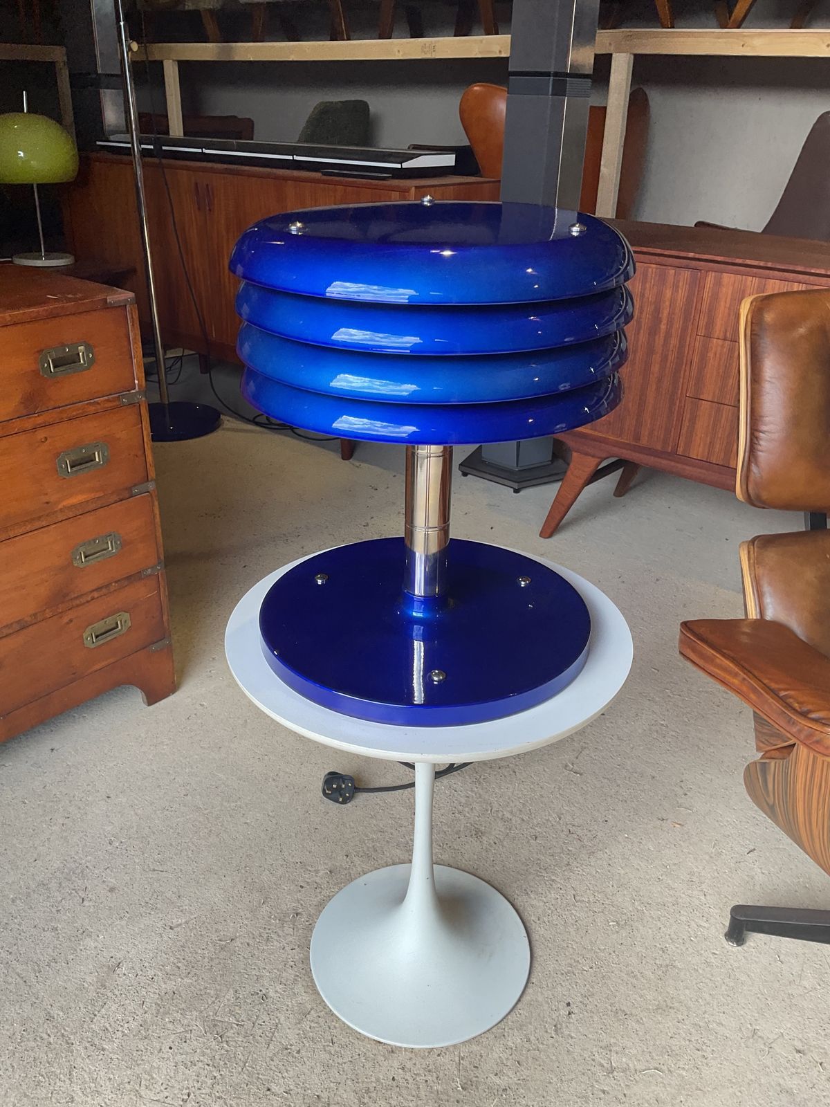 Bauhaus Mid Century Floor Lamp & Desk Lamp By Tamás Borsfay 1970s photo 3285.0
