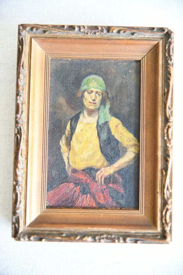 The Gipsy No 3 Small Oil Painting photo buy