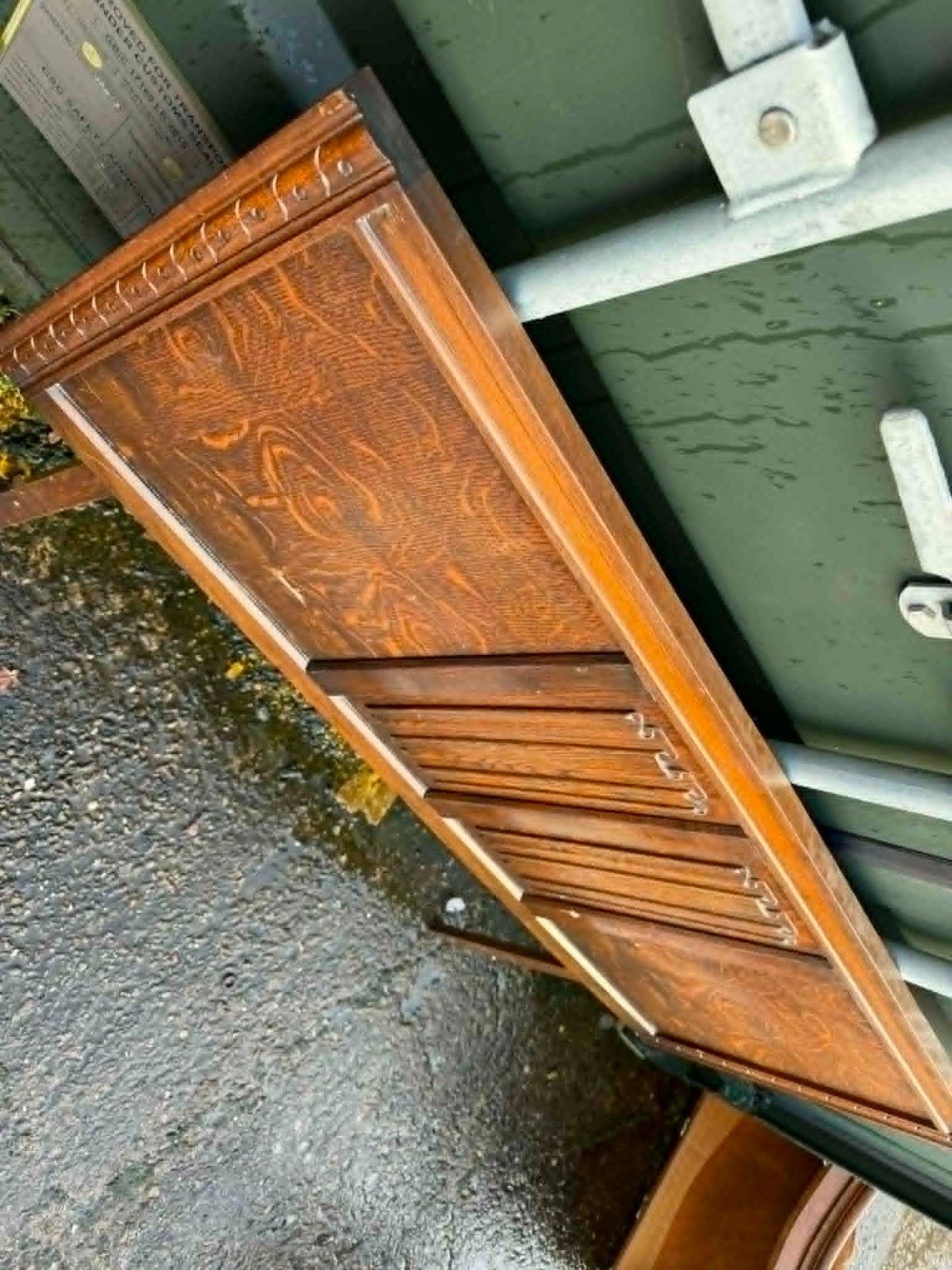 Lovely Vintage Divan Double Bed Headboard Custom Painted photo for sale