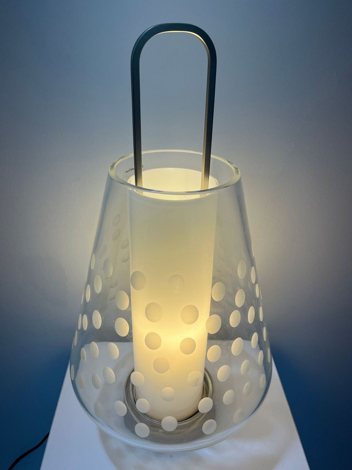 Beautiful Murano Glass Table Lamp By Barovier Toso photo for sale