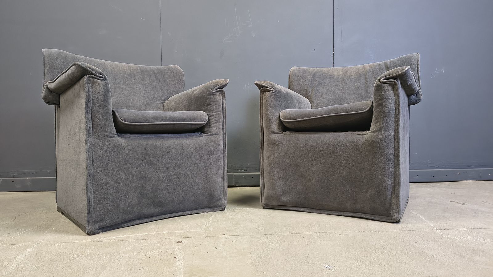 photo for sale Lauriana Armchairs By Afra And Tobia Scarpa For B&B Italia, 1970s