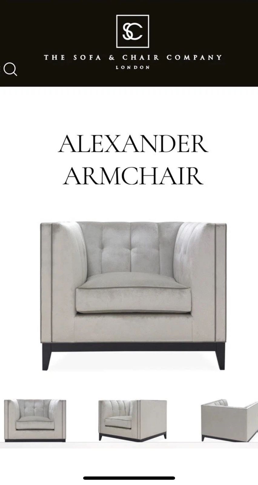 Stunning Alexander Armchair With Fabric 'Element Biscuit'   Rrp £3400 photo for sale