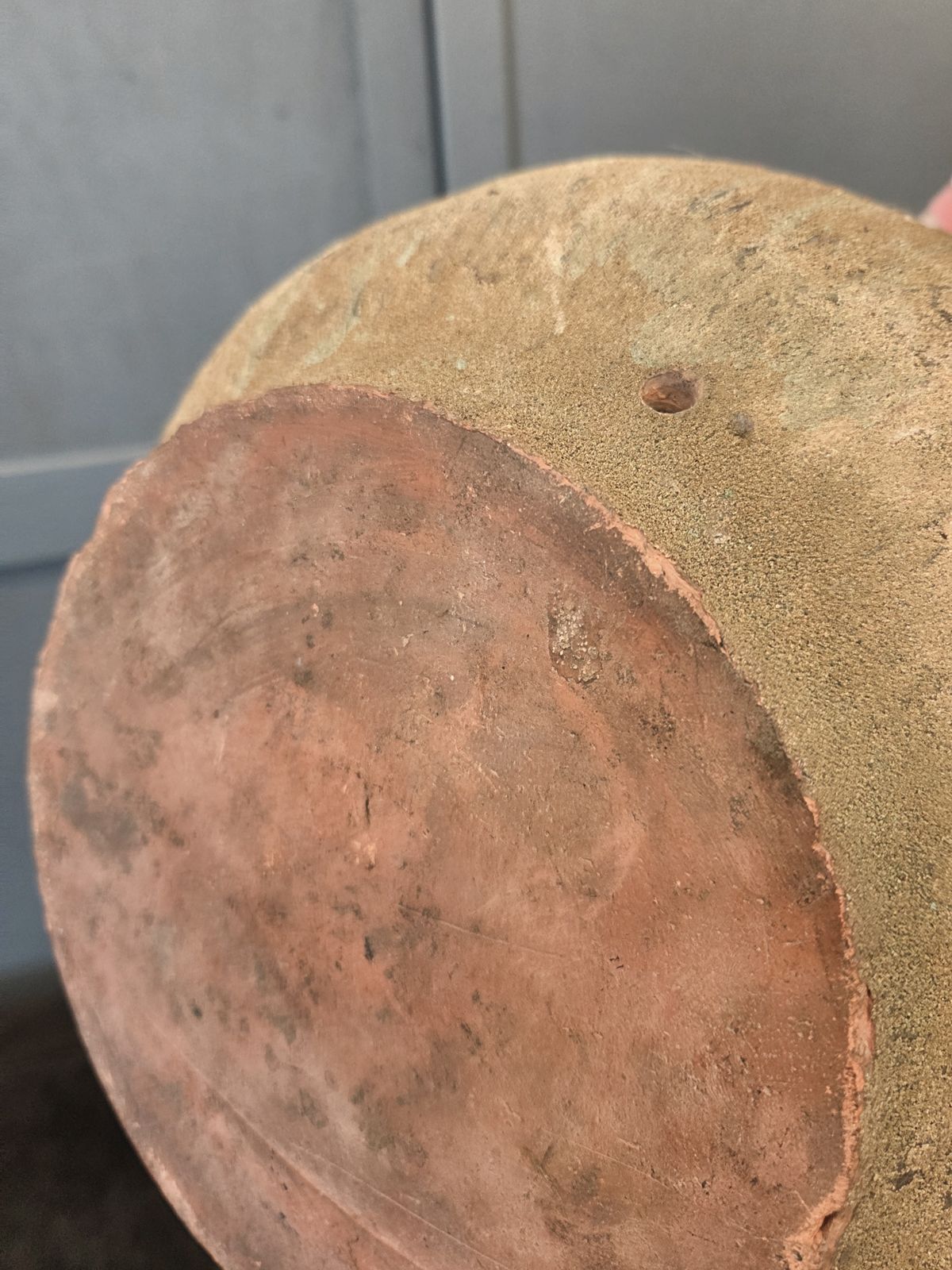 Large 19th Century Southern European Terracotta Storage Vessel photo vintage