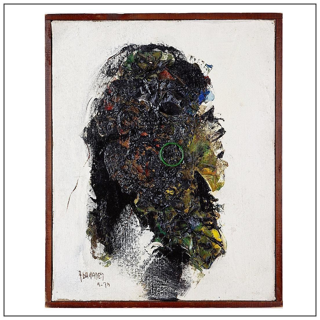 Mixed Media Painting On Canvas, Signed, 20th Century, 33x41 Cm photo 696.0