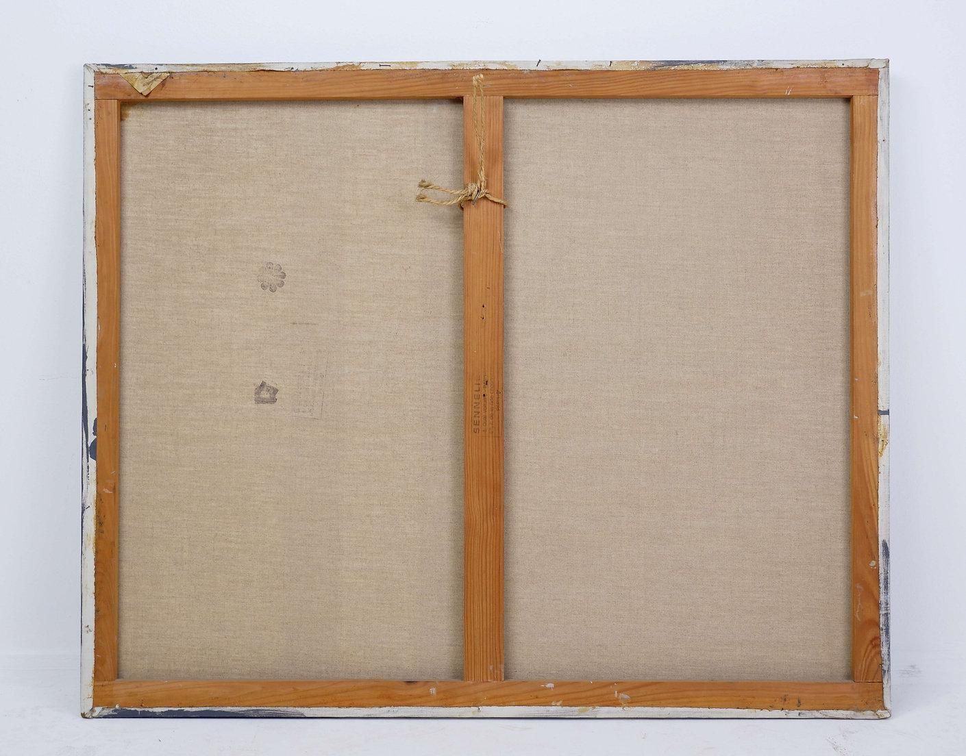Modern Painting On Canvas, French, 20th Century, 100x92 Cm, Signed photo vinterior