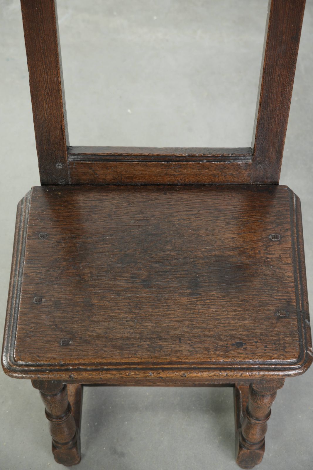 Beautiful And Subtle French Antique Lorraine Chair From The 18th Century Made Of Oak With Beautiful Deep Colors photo vinterior