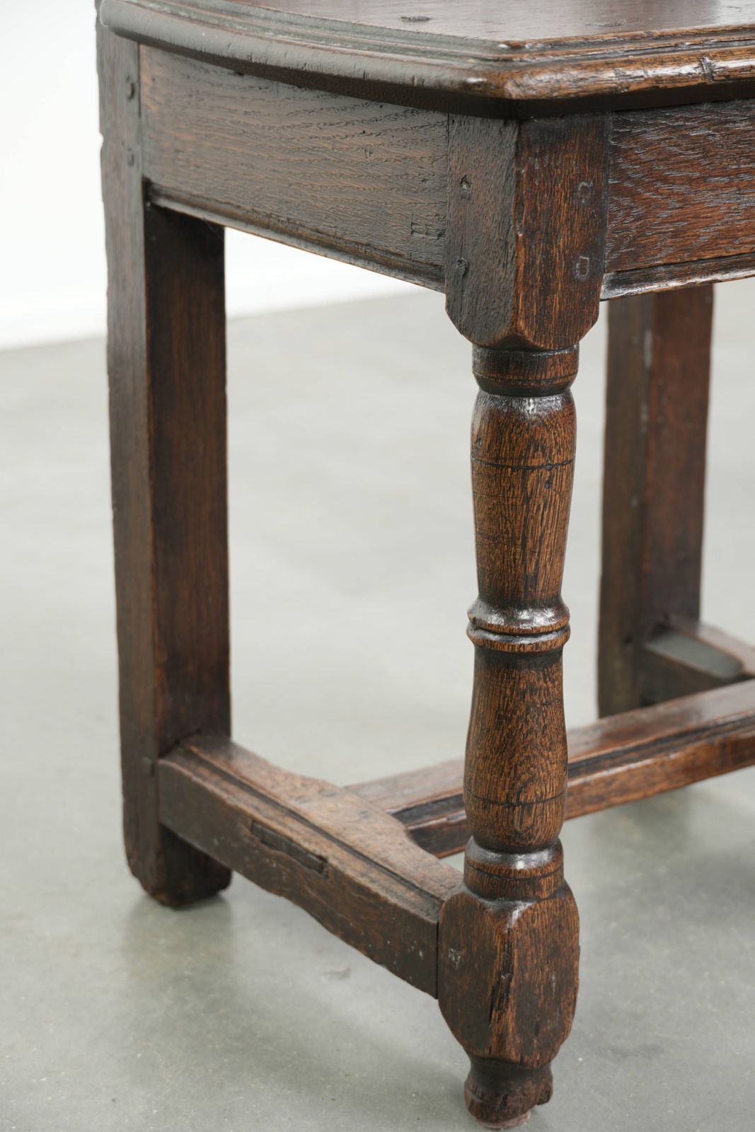 photo for sale Beautiful And Subtle French Antique Lorraine Chair From The 18th Century Made Of Oak With Beautiful Deep Colors