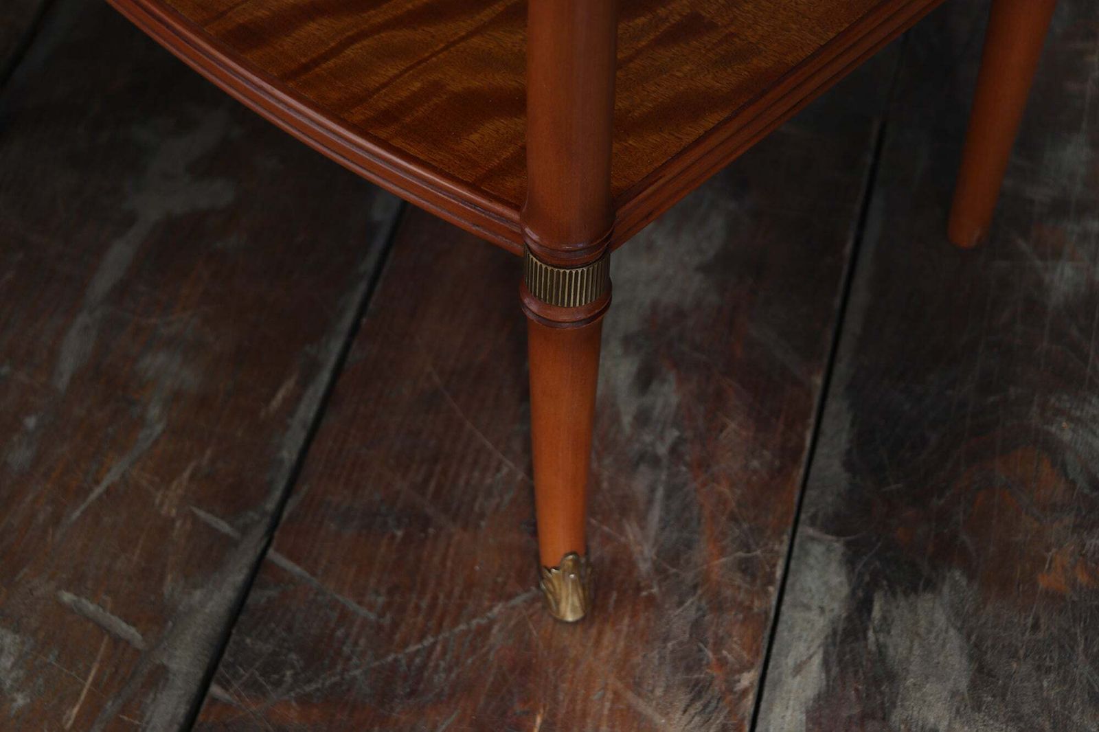 photo for sale Pair Of Faux Bamboo Satin Birch Bedside Tables
