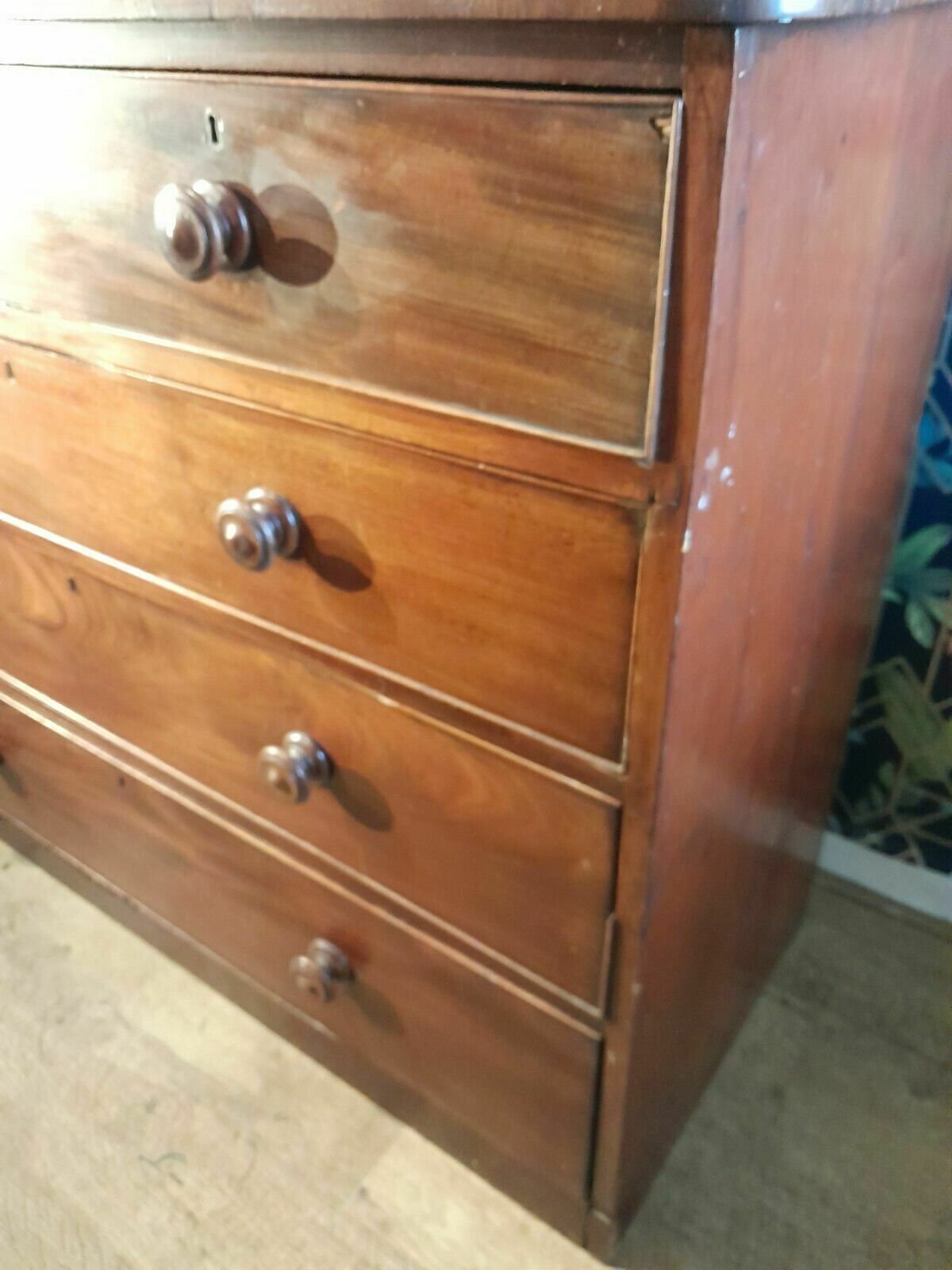 Large Victorian Chest Of 2 Short Over 3 Long Drawers photo for sale