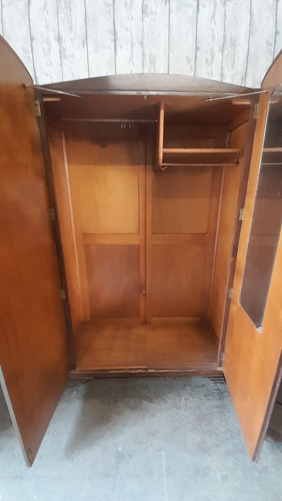 photo for sale Art Deco Burr Walnut Art Deco 2 Door Wrdrobe