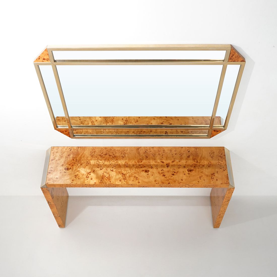 photo vintage Console In Briar Root By Mario Falcone For Fratelli Turri, 1970s