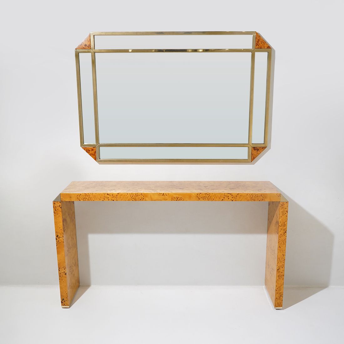 Console In Briar Root By Mario Falcone For Fratelli Turri, 1970s photo vintage