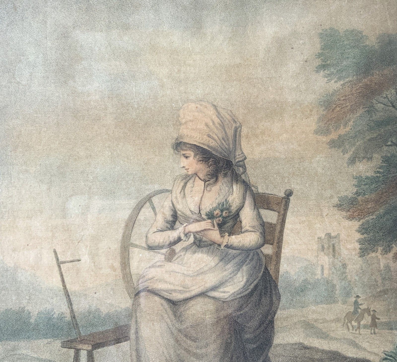 Regency Hogarth Framed Hand Coloured Engraving After Henry William Banbury photo Art