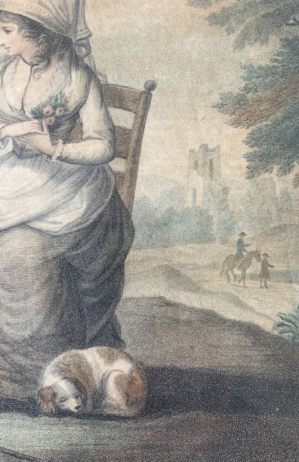 Regency Hogarth Framed Hand Coloured Engraving After Henry William Banbury photo buy