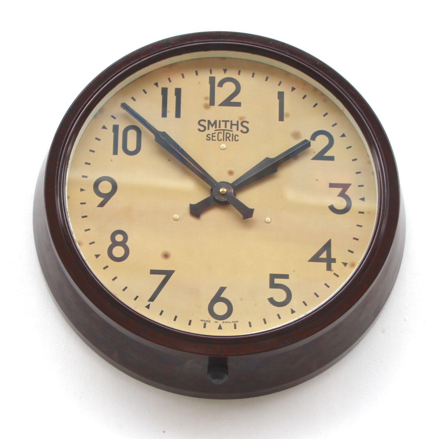 1950s British Bakelite Vintage School / Railway Wall Clock. Fully Guaranteed. London Timepiece photo for sale