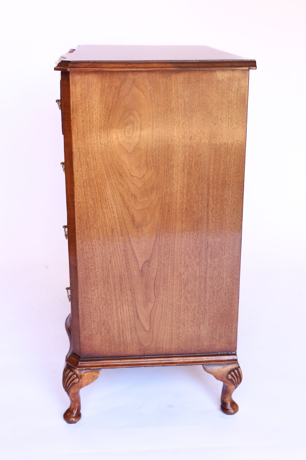 Georgian Revival Walnut 4 Drawer Chest 1920s photo 850.0