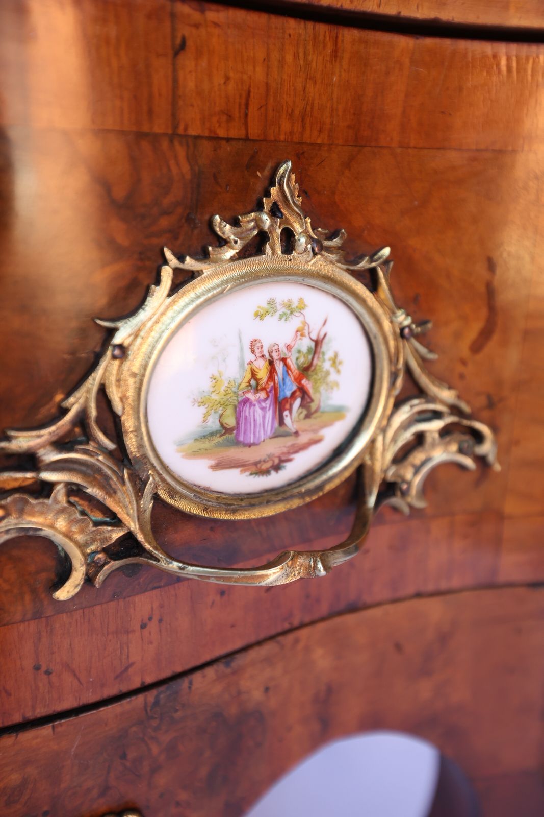 C19th French Walnut Cameo Plaque Chest photo furniture