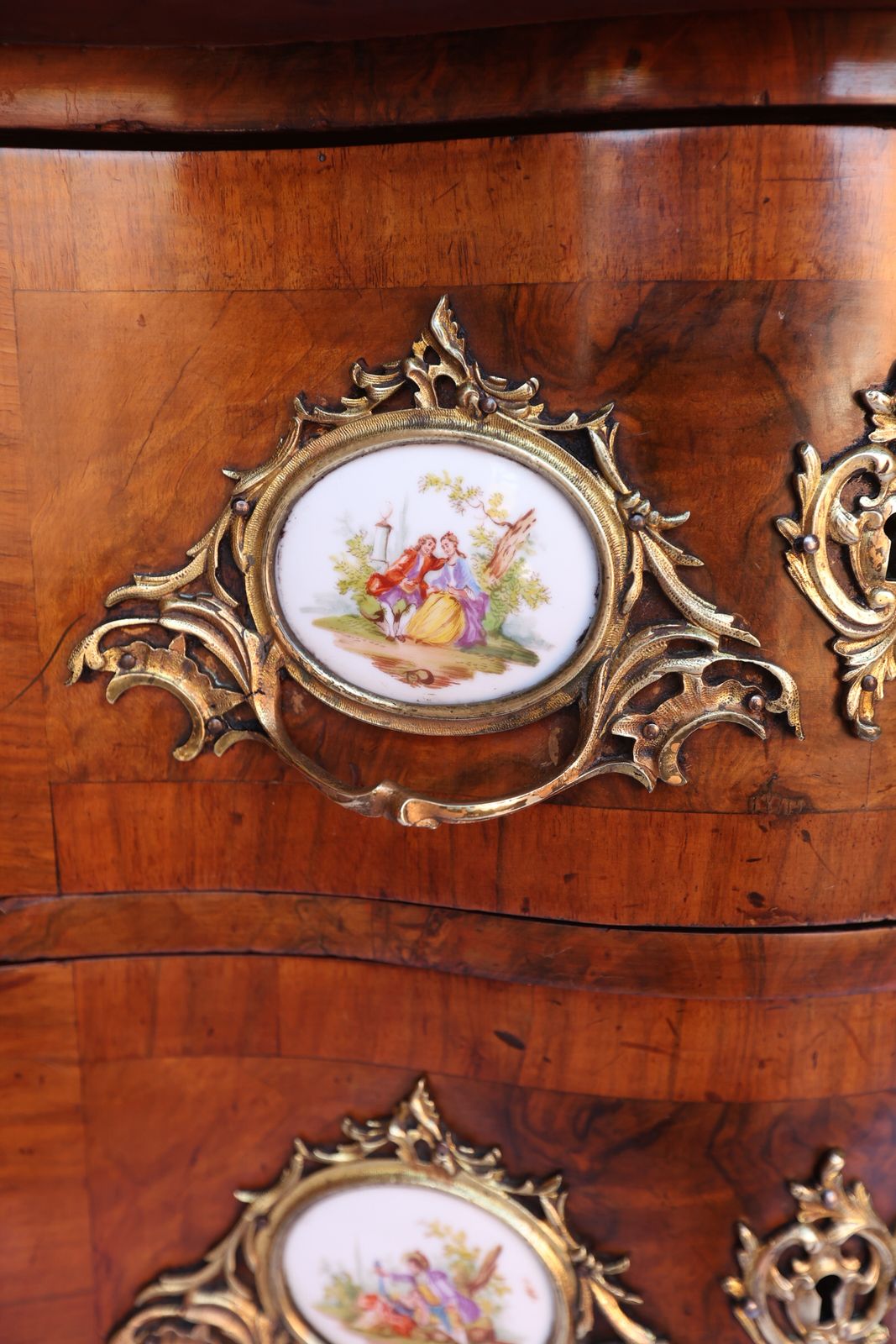 C19th French Walnut Cameo Plaque Chest photo 750.0