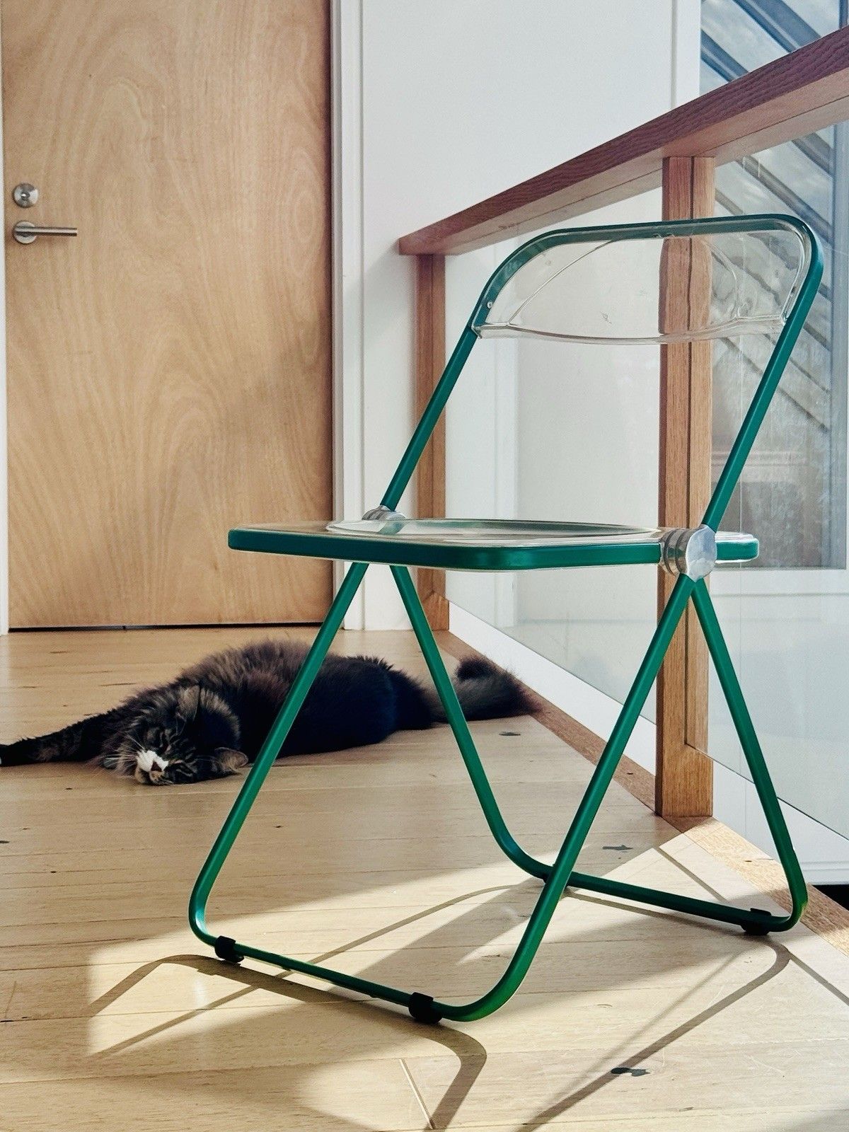Furniture 1960s Green Plia Folding Chair By Giancarlo Piretti Anonima Castelli A/F photo