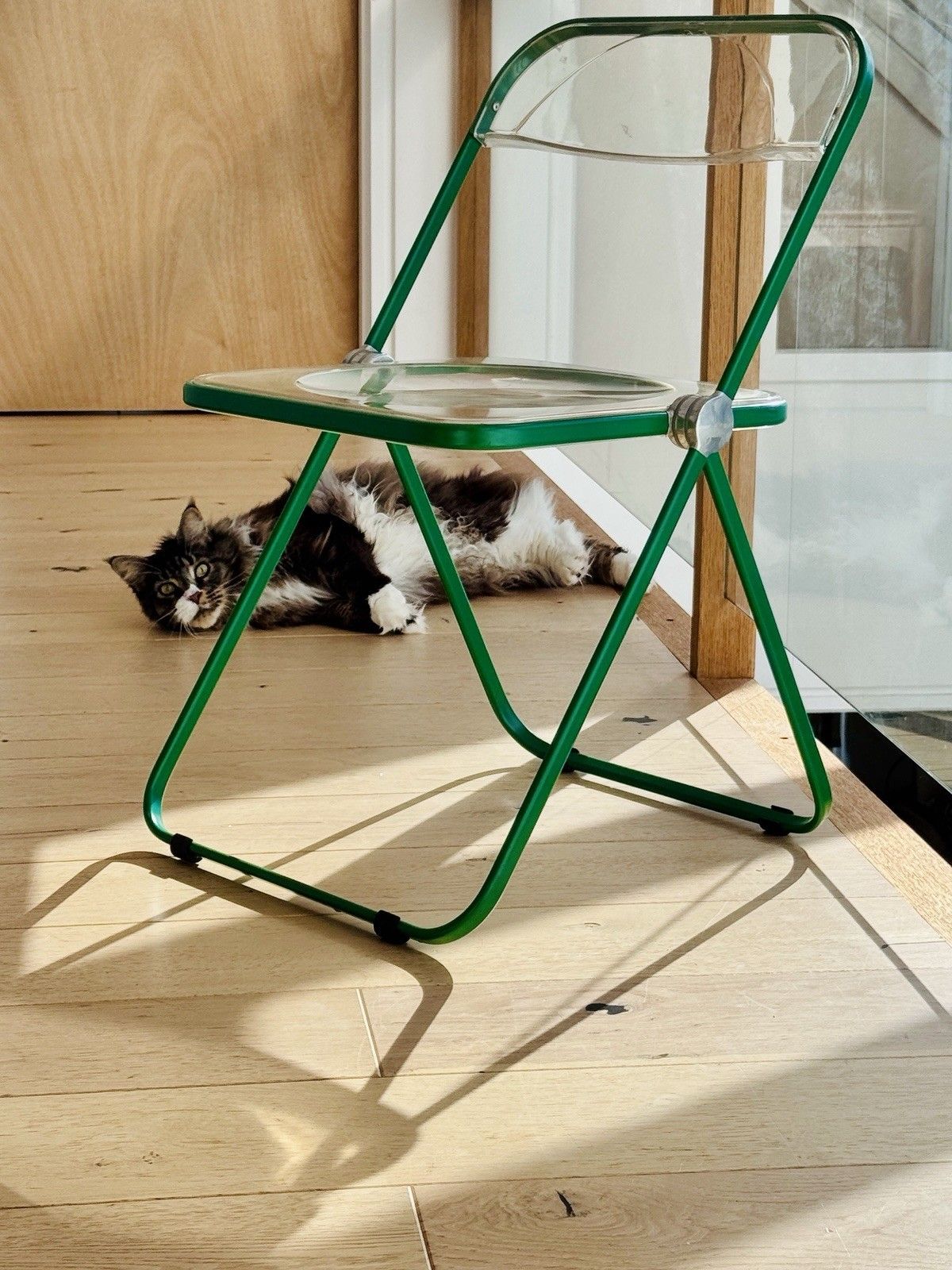 99.0 1960s Green Plia Folding Chair By Giancarlo Piretti Anonima Castelli A/F photo